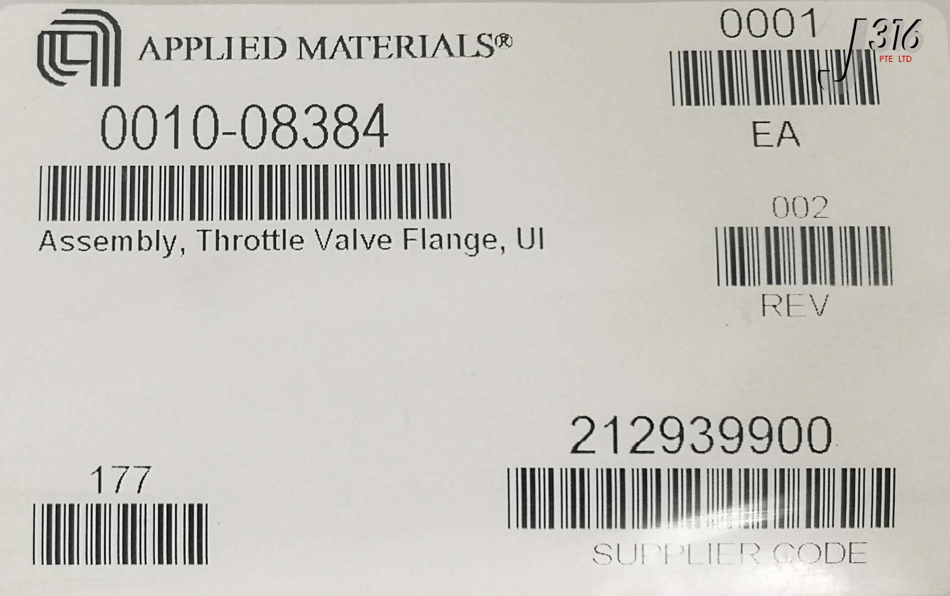 15559 APPLIED MATERIALS ASSY THROT VLV FLANGE ULTIMA HD NEW 0010